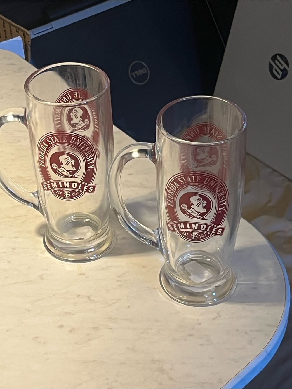 Florida State University Seminoles Maroon Logo Glass Mugs - Set of 2